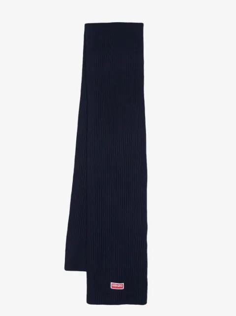 Kenzo وشاح بحياكة مضلعة وشارة شعار الماركة