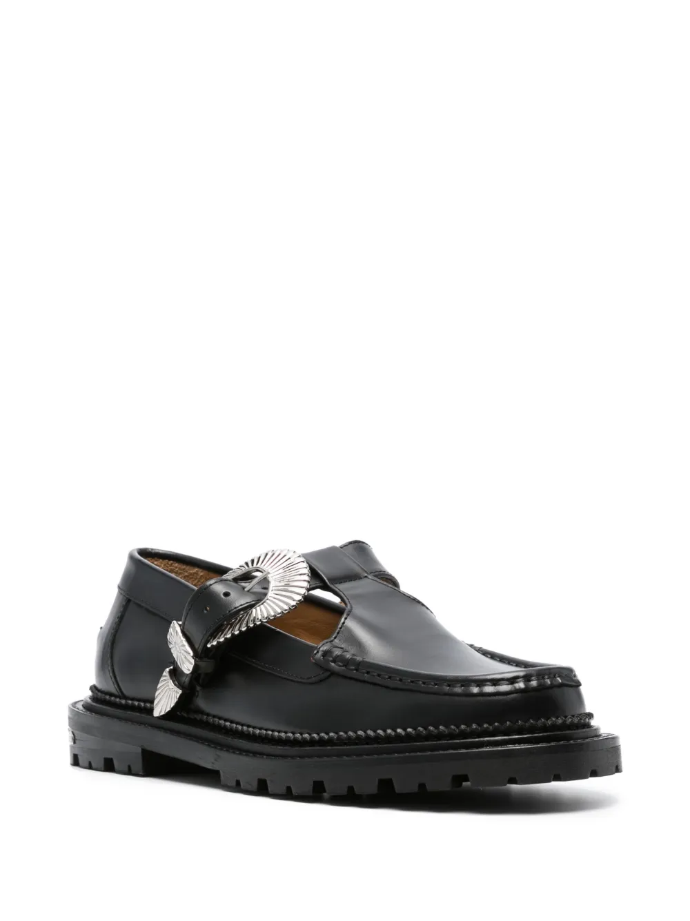 Toga Virilis Leren loafers - Zwart