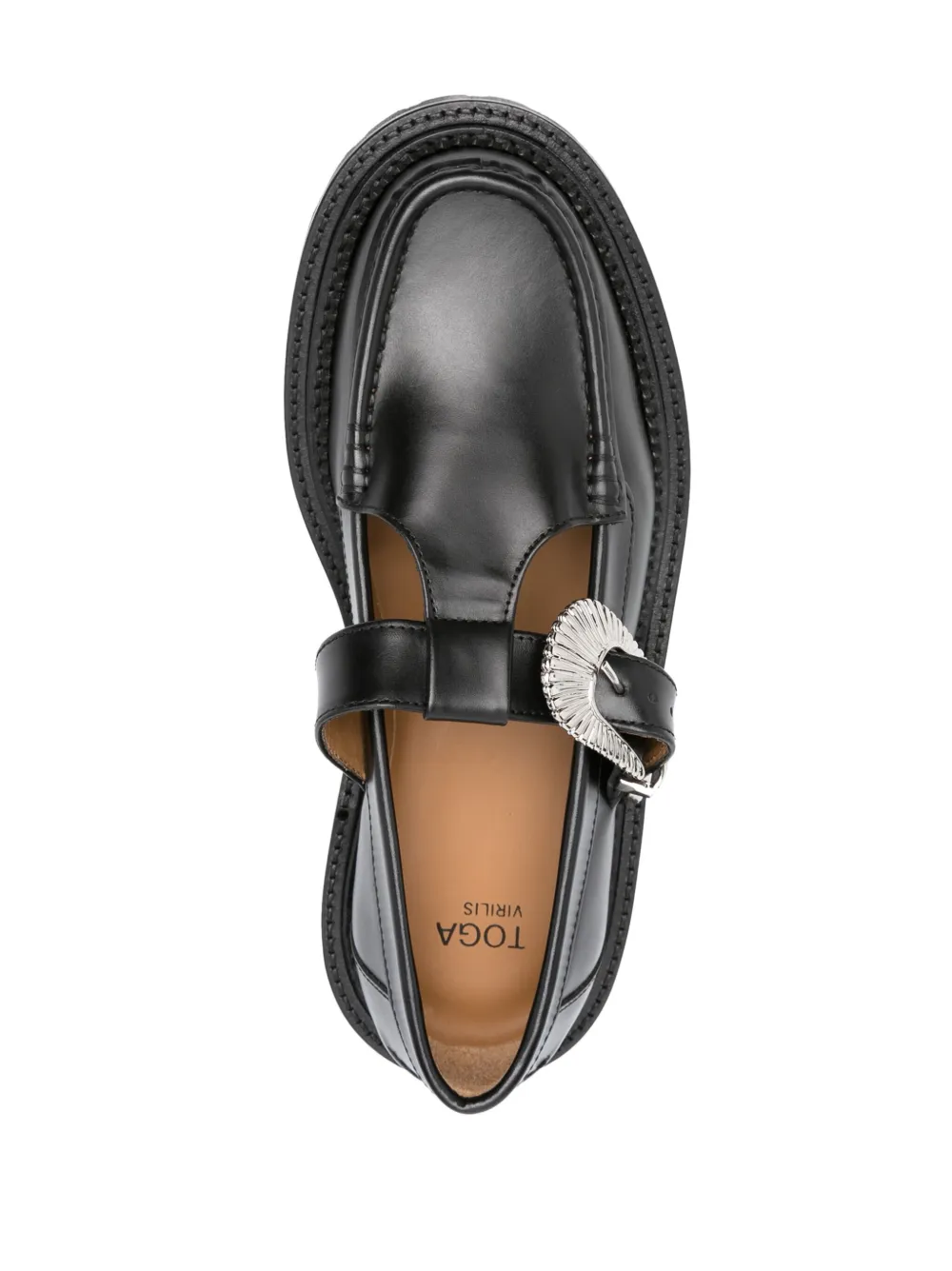 Toga Virilis Leren loafers Zwart