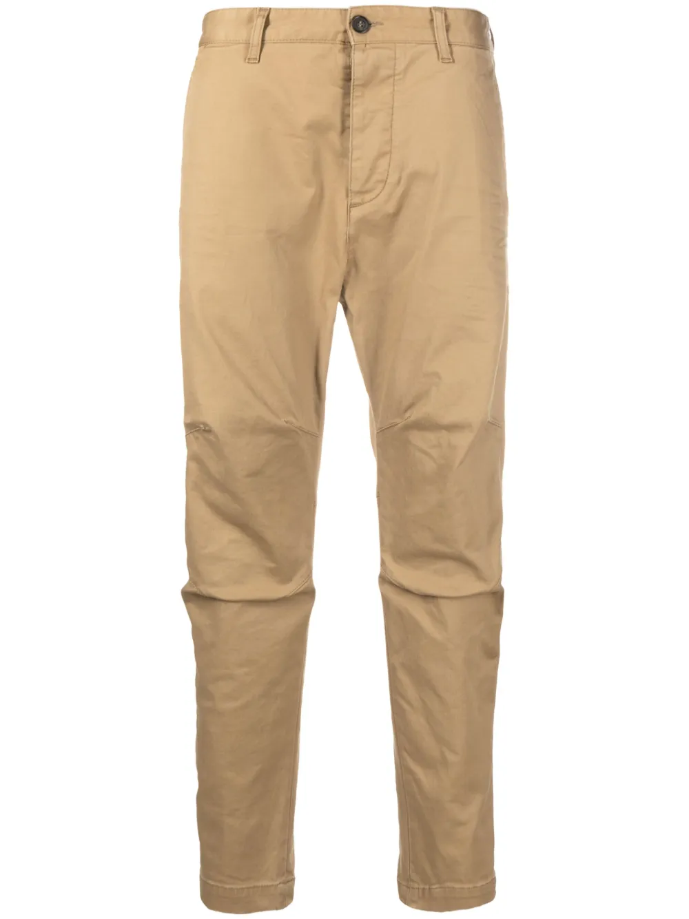 Shop Dsquared2 Mid-rise Tapered Trousers In Nude