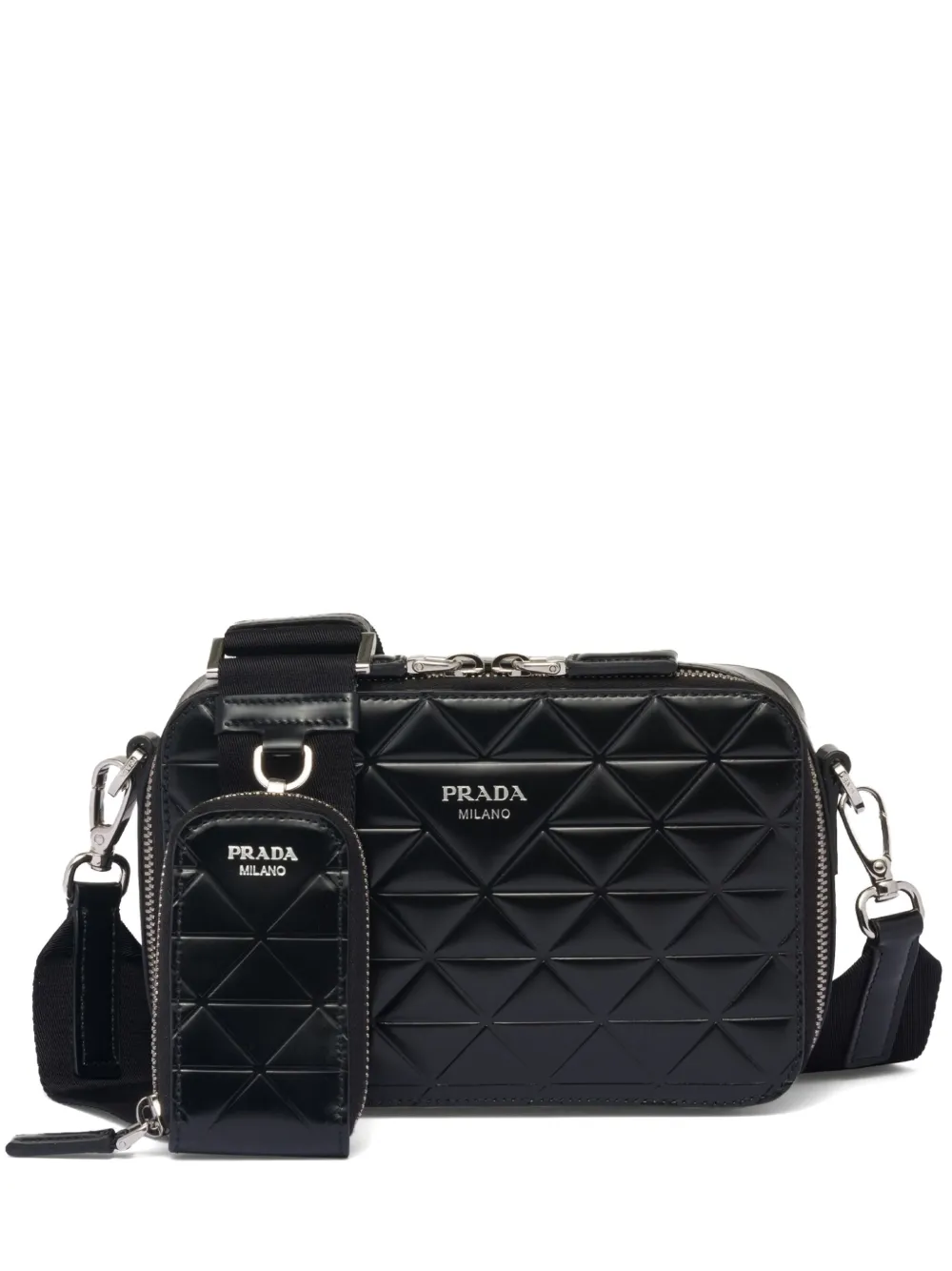 Prada Brique レザーショルダーバッグ - Farfetch