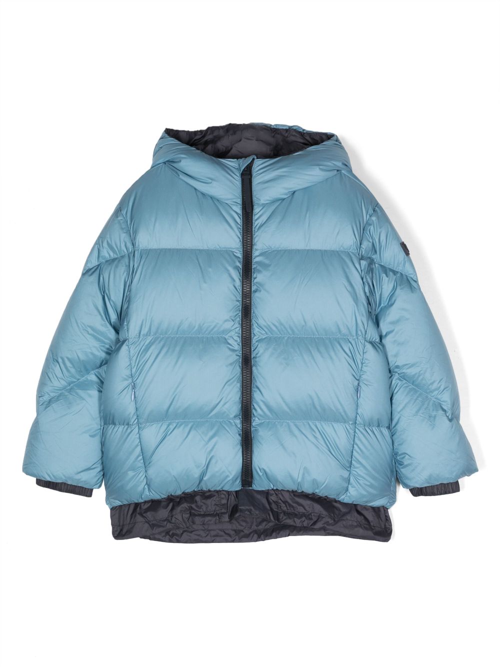 Shop Il Gufo Logo-patch Quilted Padded Jacket In Blue