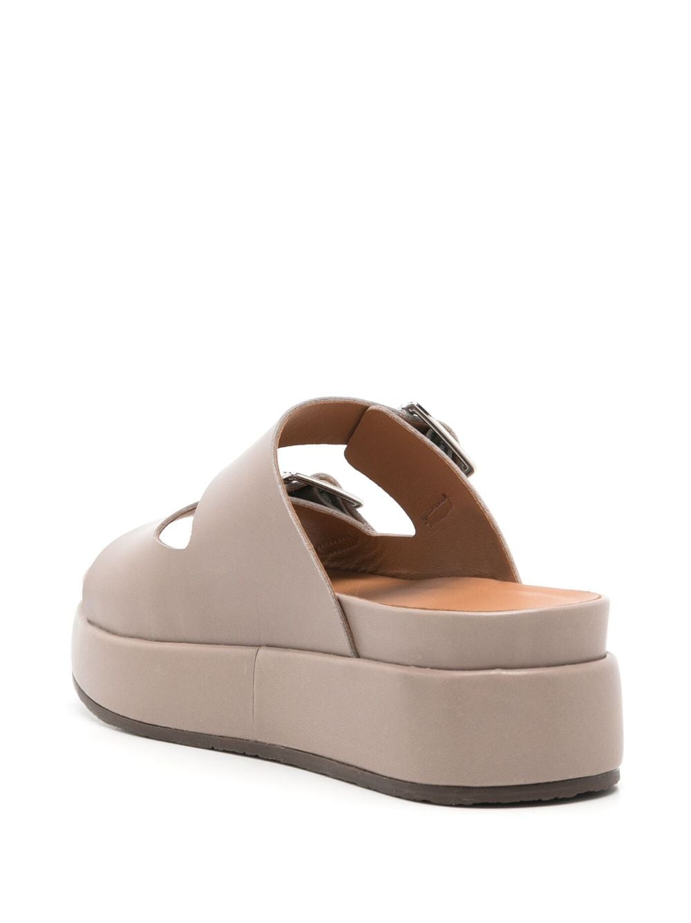 Shop Sarah Chofakian Monte Carlo 45mm Platform Sandals In Neutrals