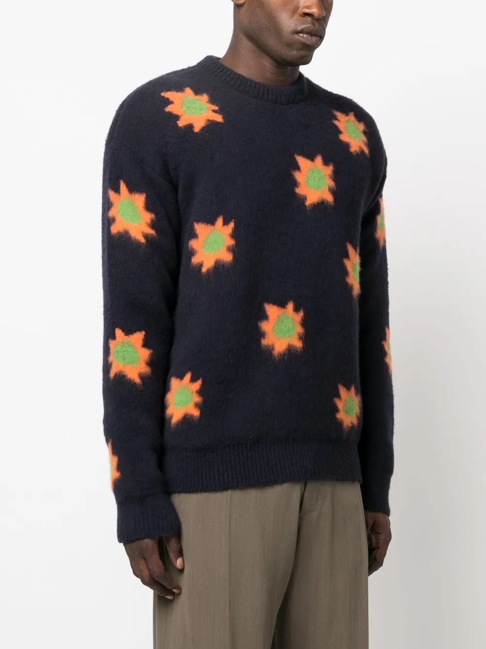Zegna Intarsia trui Blauw