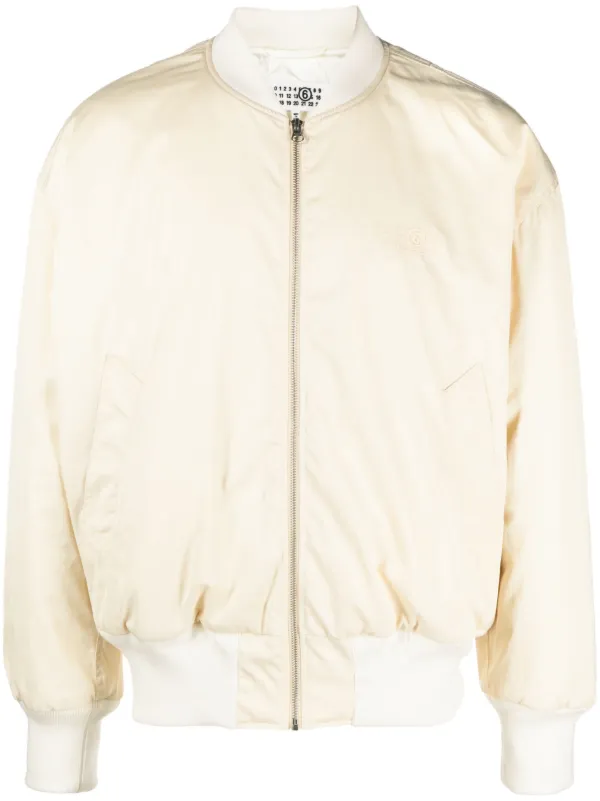 MM6 Maison Margiela logo-embroidered Bomber Jacket - Farfetch