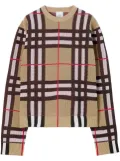 Burberry check technical jumper - Neutrals
