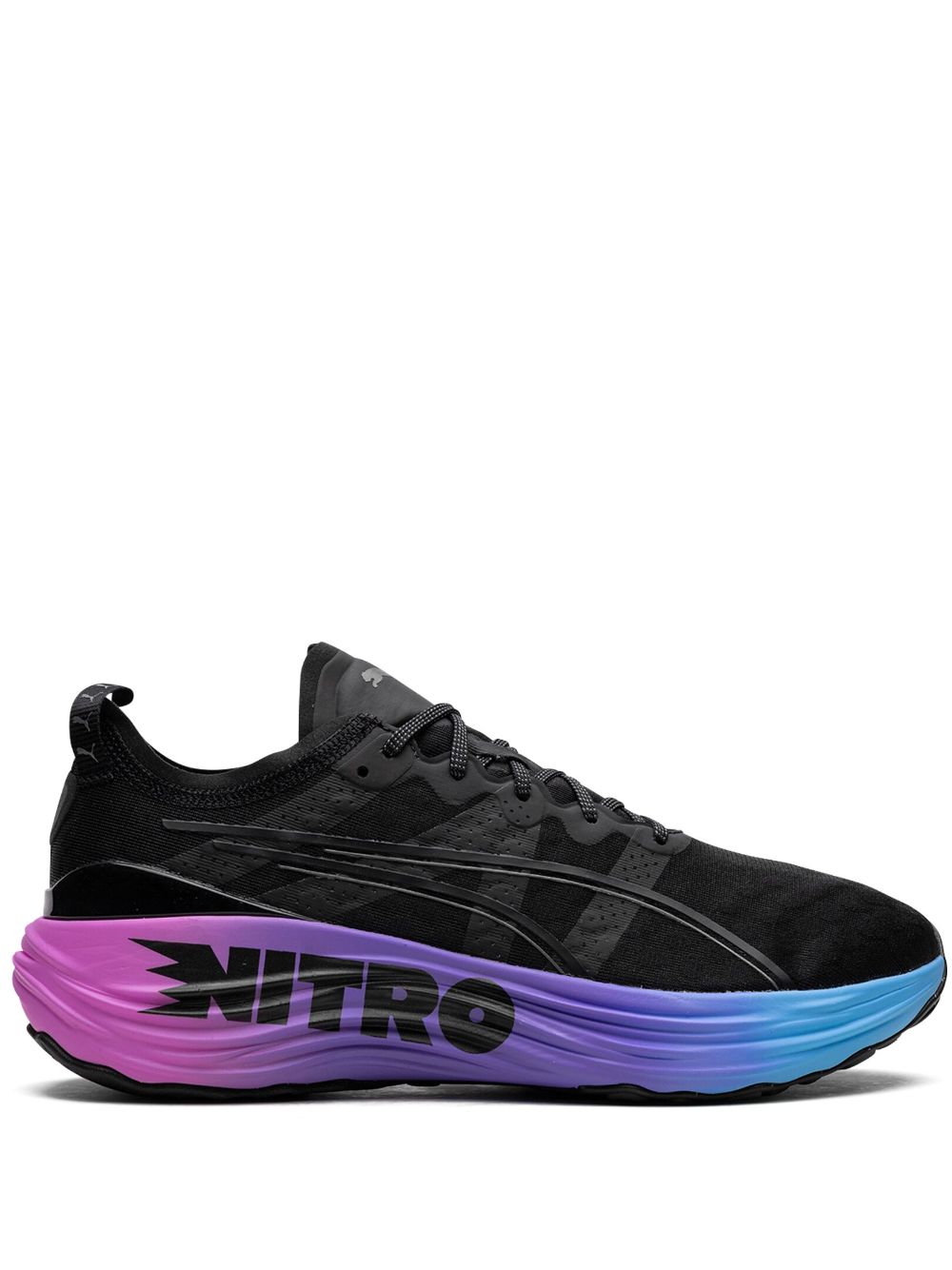 Shop Puma Foreverrun Nitro "sunset" Sneakers In Black