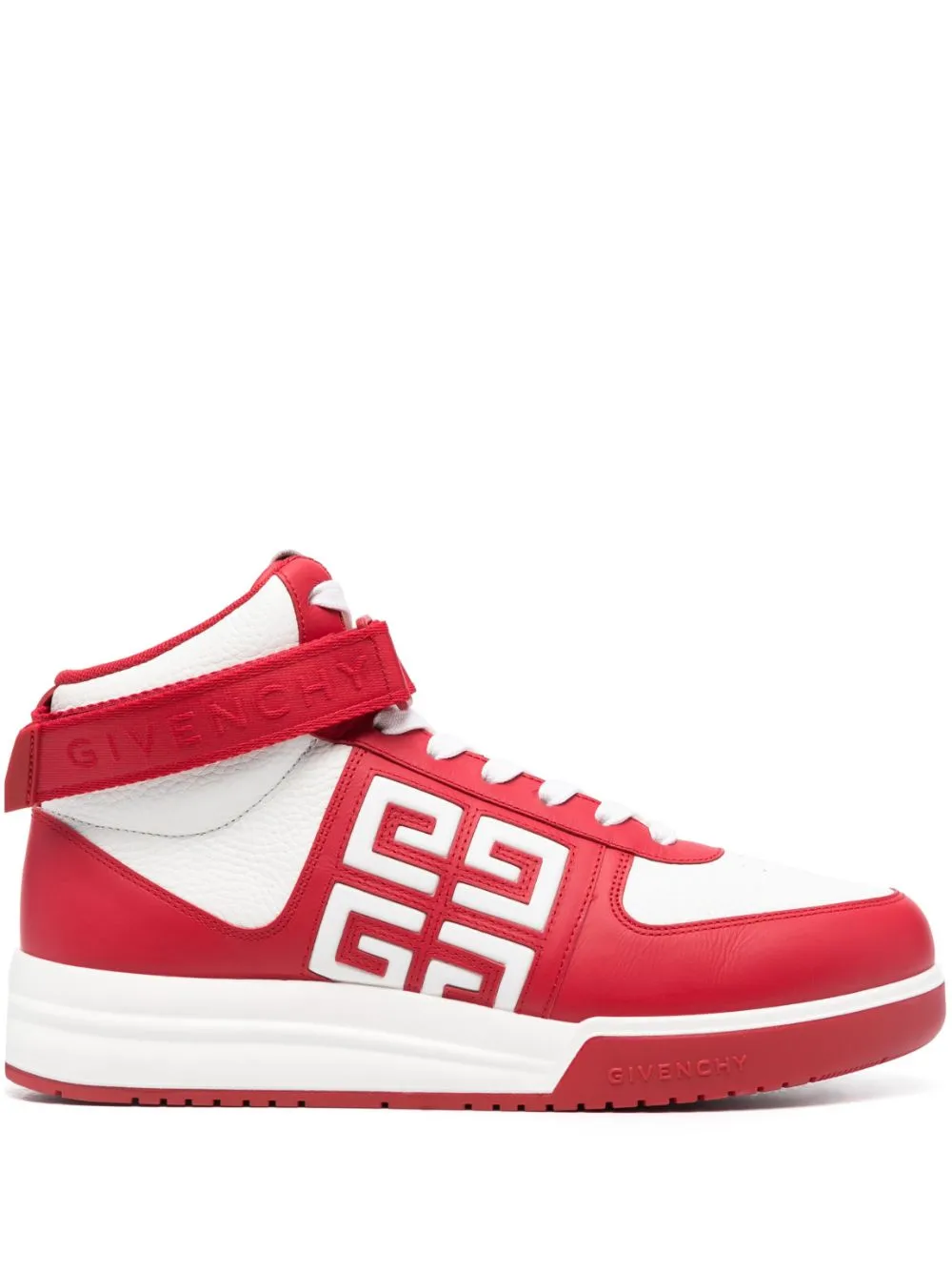 Givenchy G4 High Top Sneaker In Red