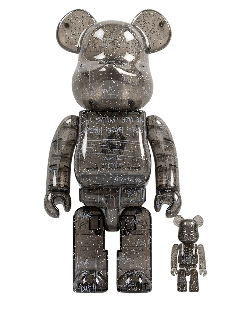 MEDICOM TOY x UNKLE x Studio Ar.Mour BE@RBRICK 100% + 400% figure set - Grey