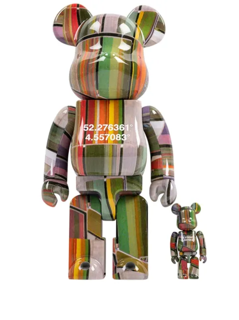 MEDICOM TOY x Benjamin Grant Overview Lisse BE@RBRICK 100% and 400% figure set