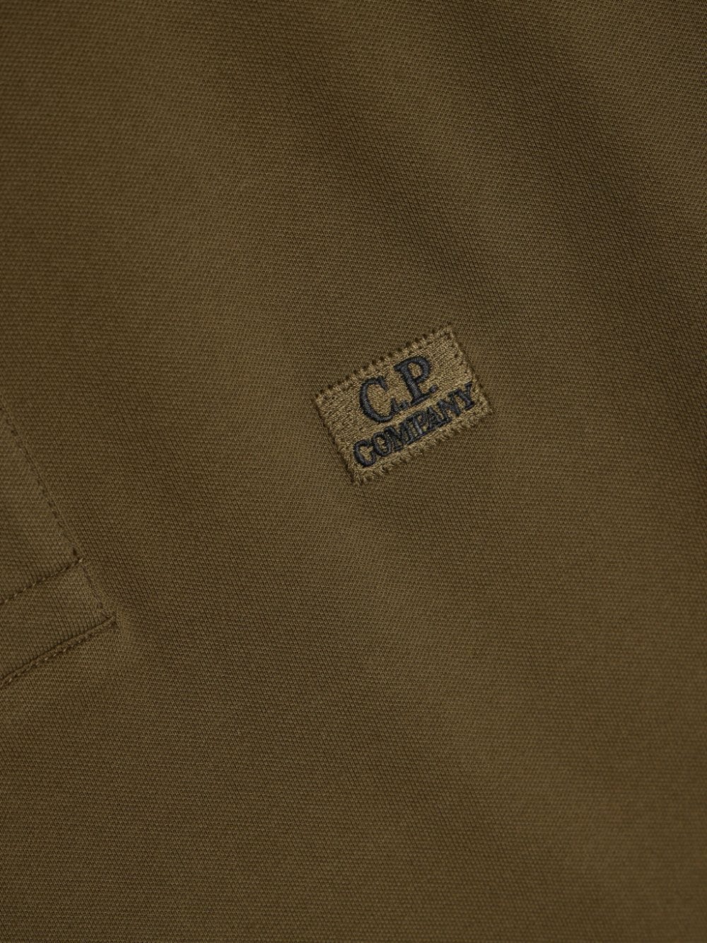 Shop C.p. Company Piqué Cotton Polo Shirt In Green