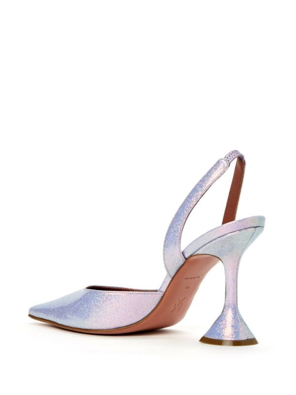 Holli 95mm Iridescent Slingback Pumps