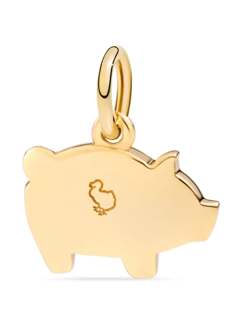 Dodo 18kt geelgouden bedel - Rood