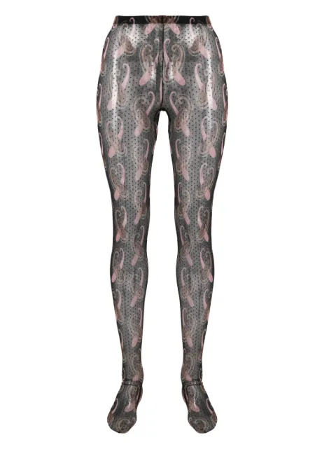 ETRO paisley-print tights