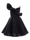 Tulleen off-shoulder ruffled dress - Black