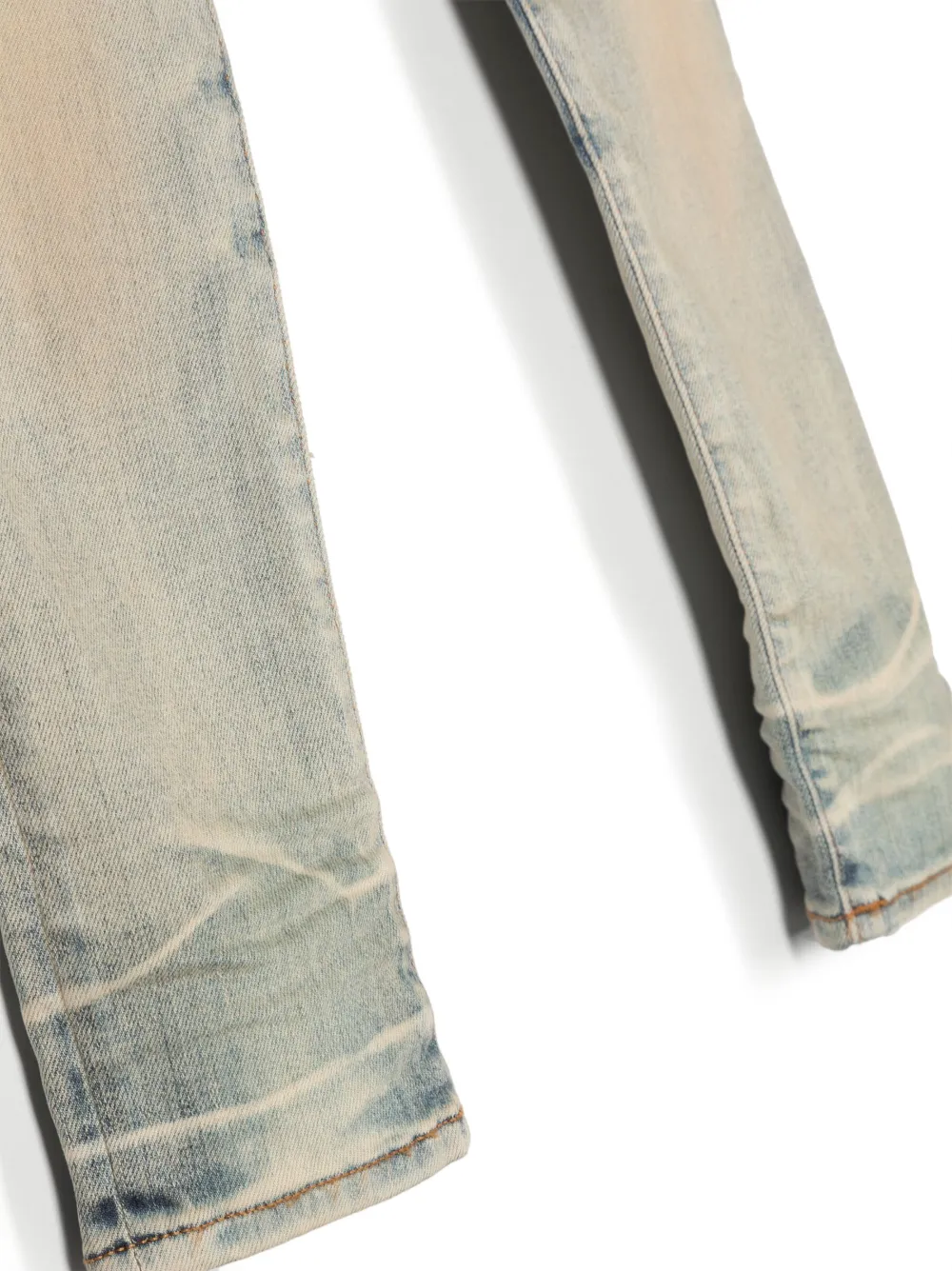 Amiri Logo-patch Straight-leg Jeans In Blue