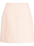 Alessandra Rich sequin-embellished tweed miniskirt - Pink
