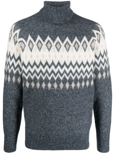 Brunello Cucinelli fair-isle knitted jumper
