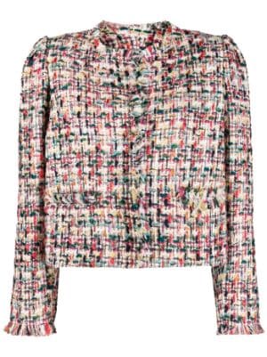 Shop Isabel Marant Étoile Nameo Tweed Jacket