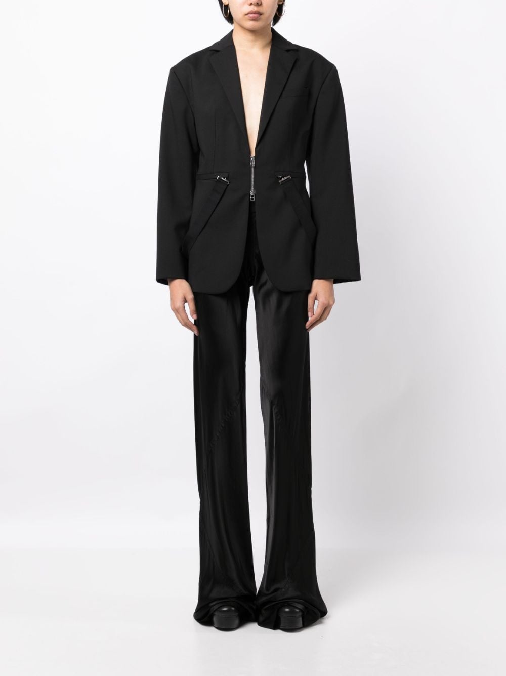 Rick Owens Flared broek - Zwart