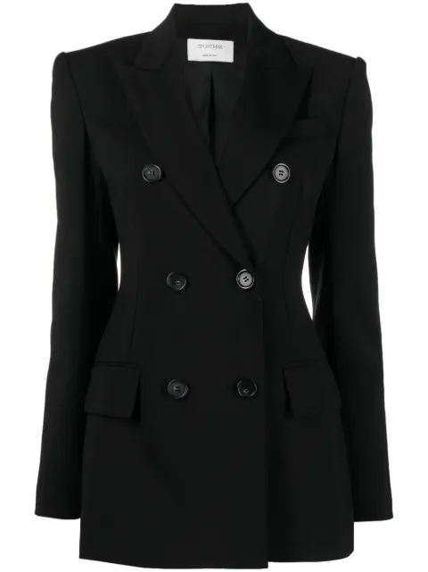 Sportmax double-breasted virgin wool blazer
