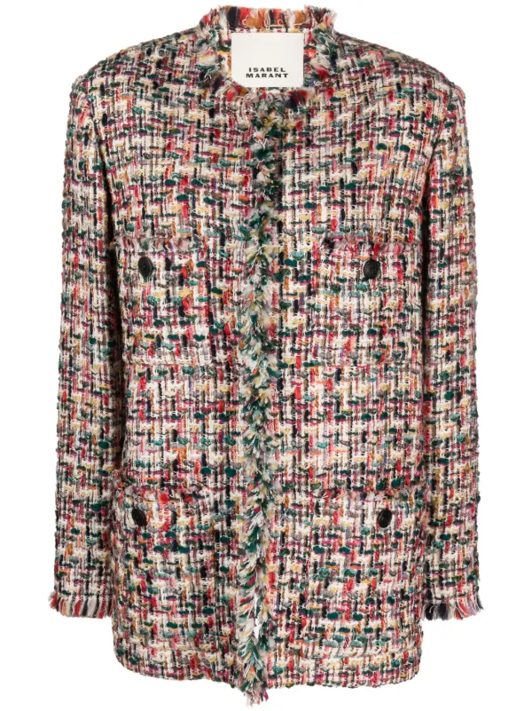 ISABEL MARANT Dianaza Tweed Jacket - Farfetch