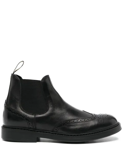 Doucal's perforated leather ankle boots