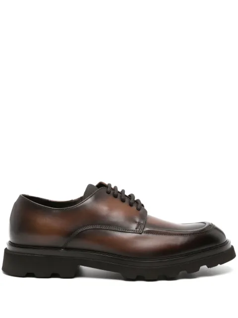 Doucal's burnished-finish leather loafers