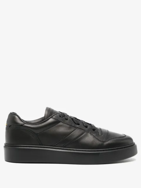Doucal's logo-debossed leather sneakers