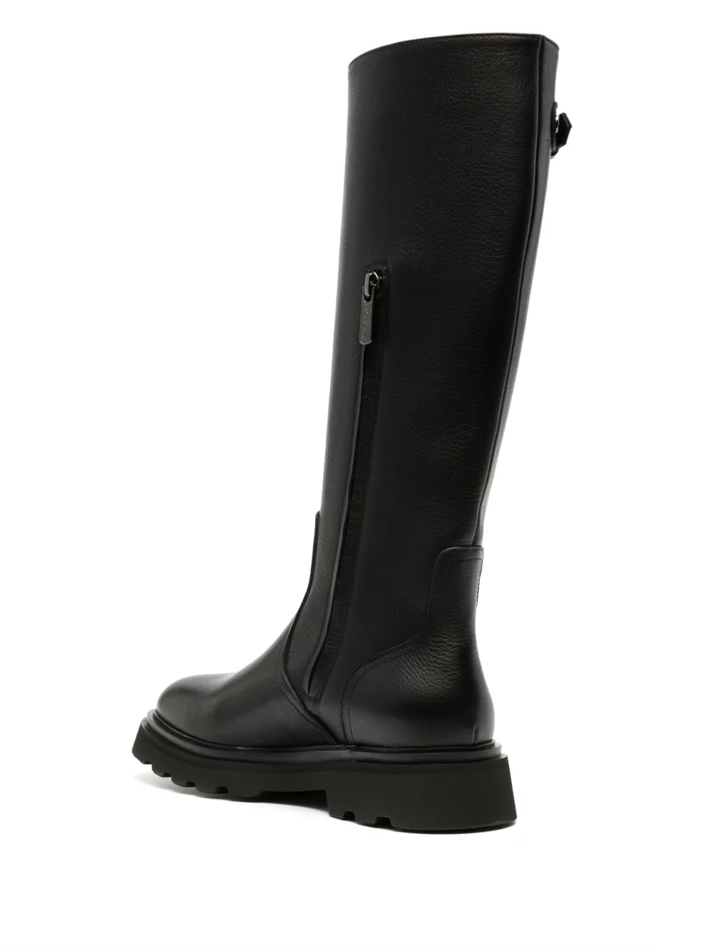 Doucal's knee-high leather boots Black