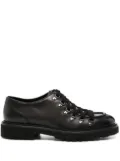 Doucal's round-toe leather lace-up shoes - Black