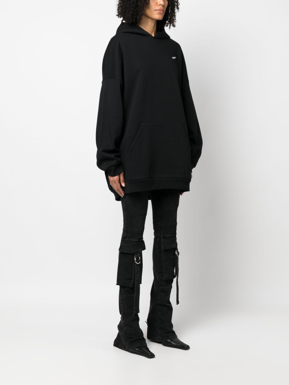 Shop Coperni Oversize Logo-print Hoodie In Schwarz