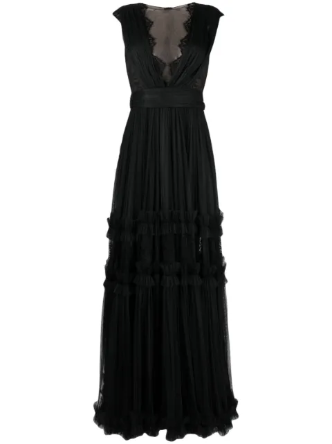 Ana Radu sleeveless ruched maxi dress