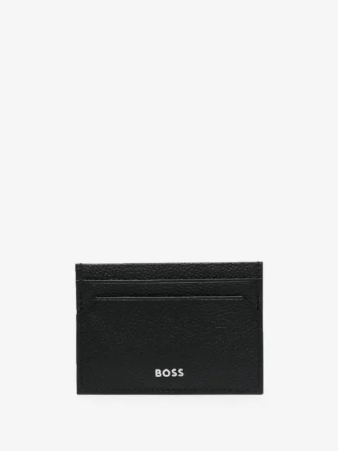 BOSS logo-lettering card holder