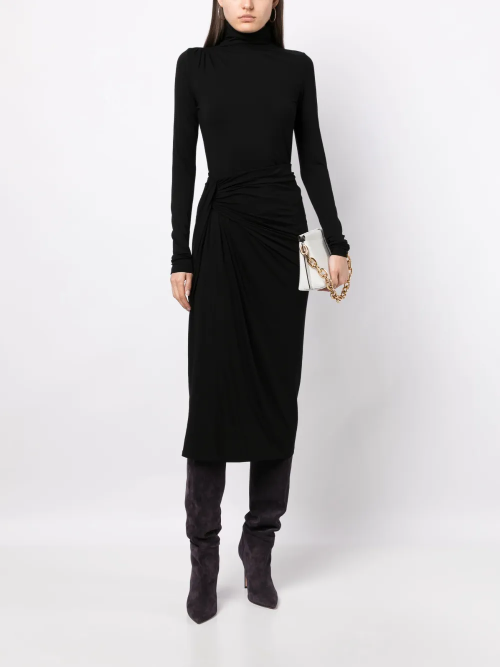 MARANT ÉTOILE Top met hoge hals - Zwart