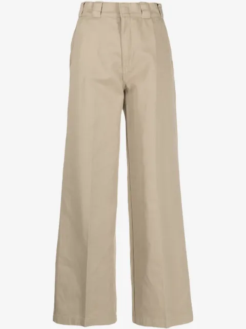 DICKIES logo-patch straight-leg trousers