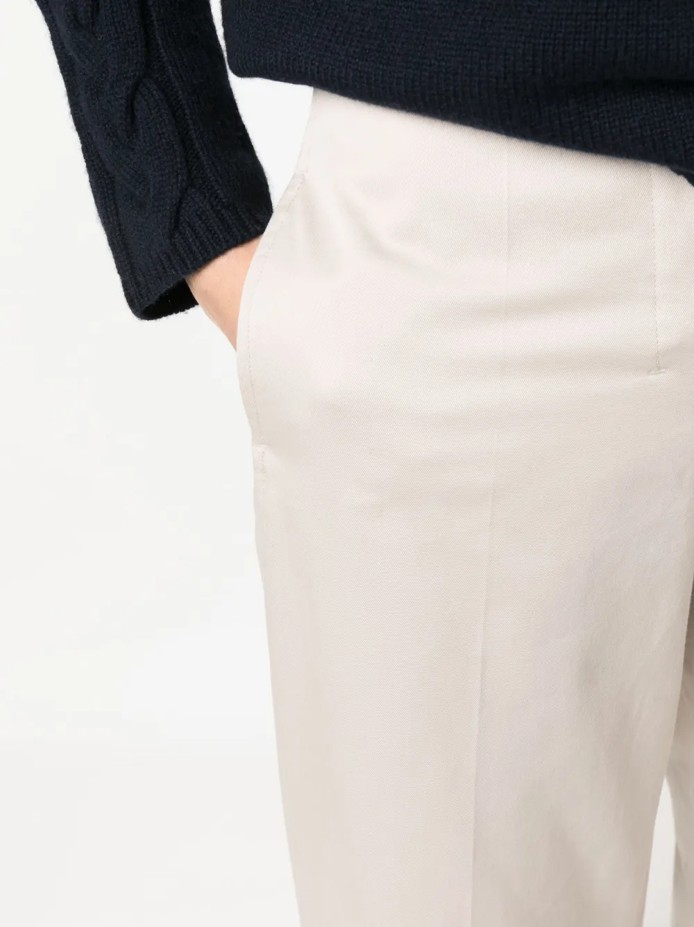 'S Max Mara Broek met wijde pijpen Beige