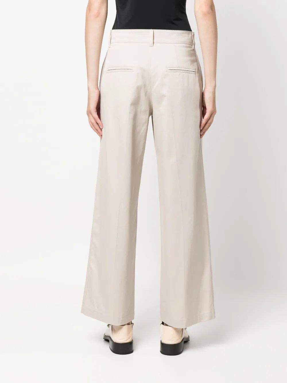 'S Max Mara Broek met wijde pijpen Beige