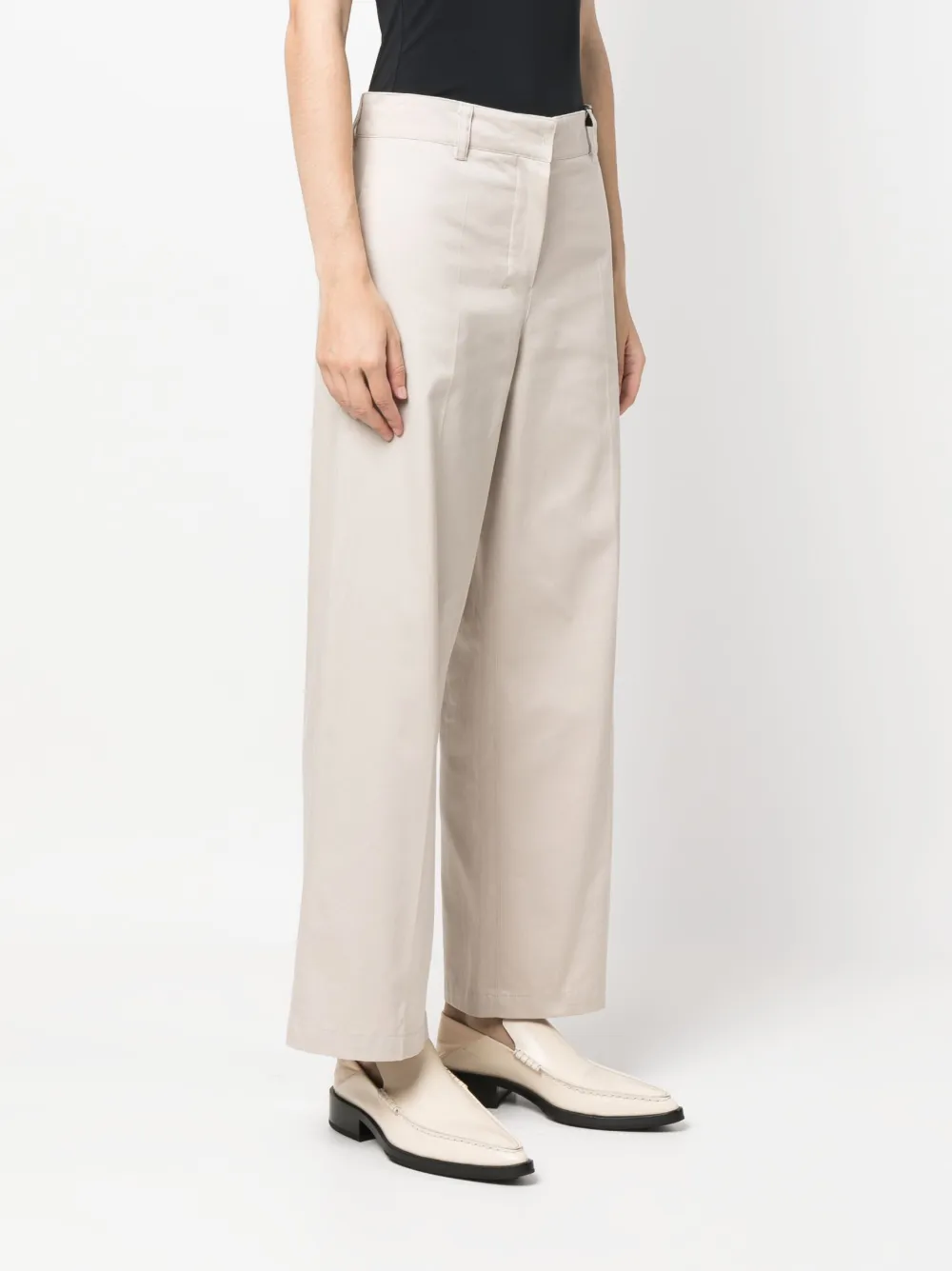 'S Max Mara Broek met wijde pijpen Beige