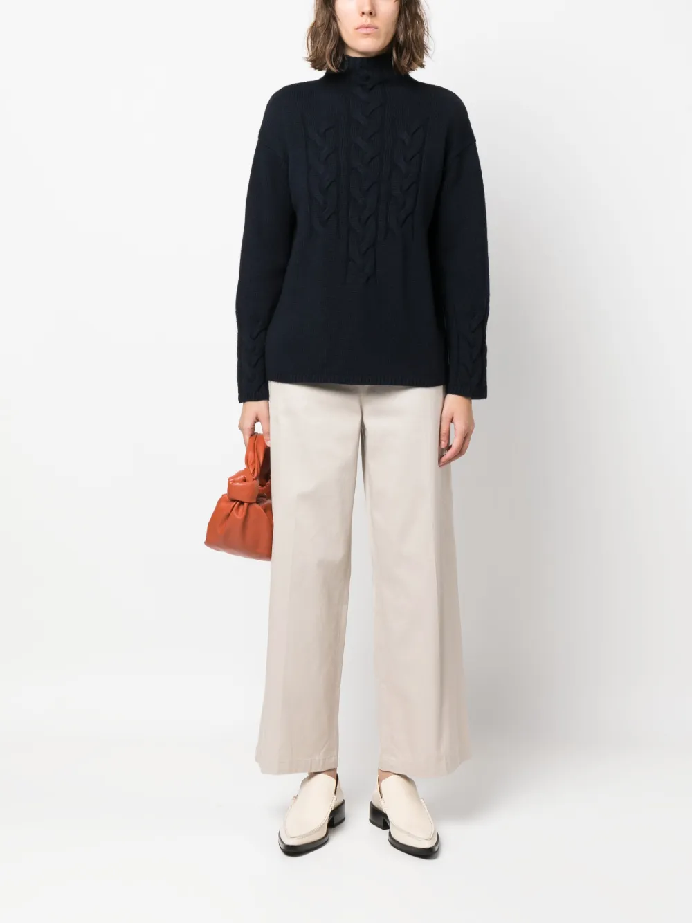 'S Max Mara Broek met wijde pijpen - Beige