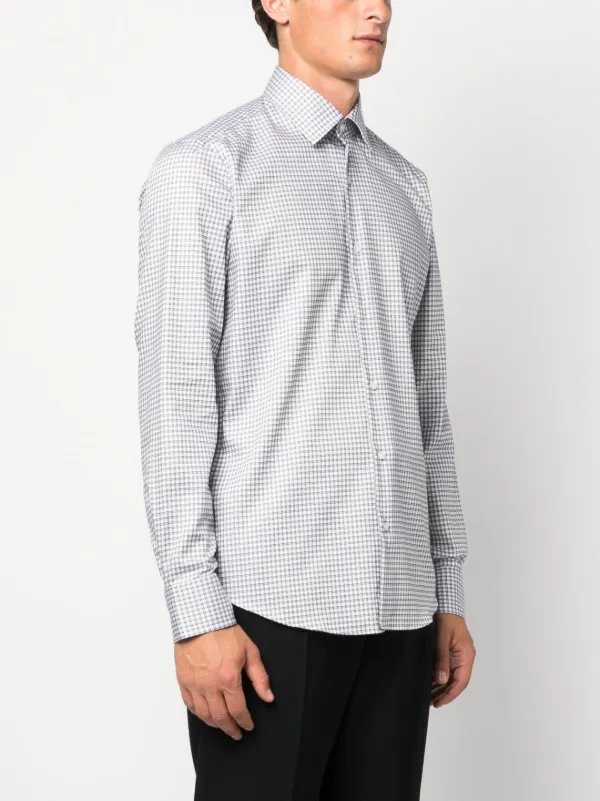 Checkered long sales sleeve