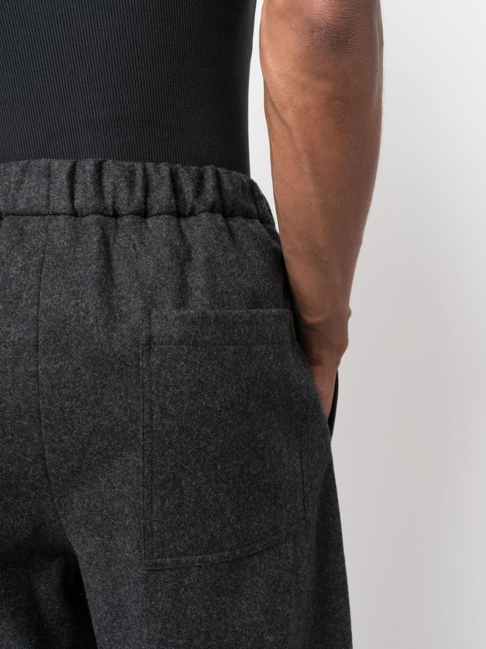 Shop Jil Sander Straight-leg Cotton Trousers In Grey
