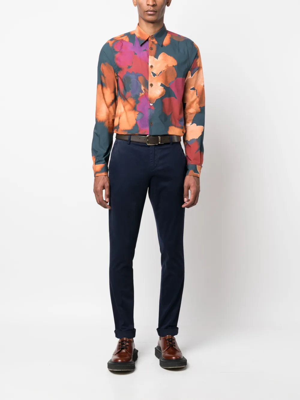 DONDUP Broek met toelopende pijpen - Blauw
