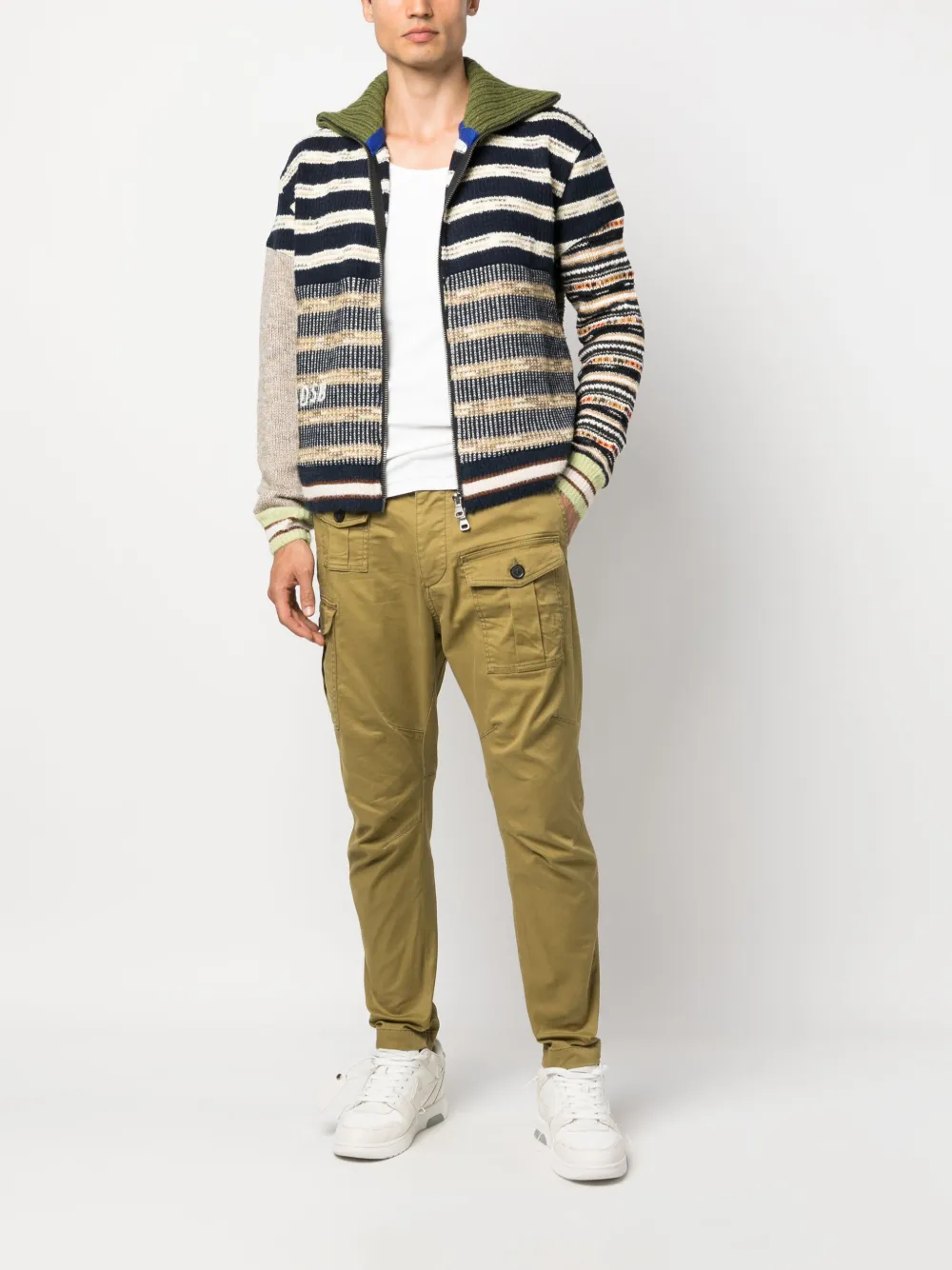 DSQUARED2 Sexy cargo broek met toelopende pijpen - Groen