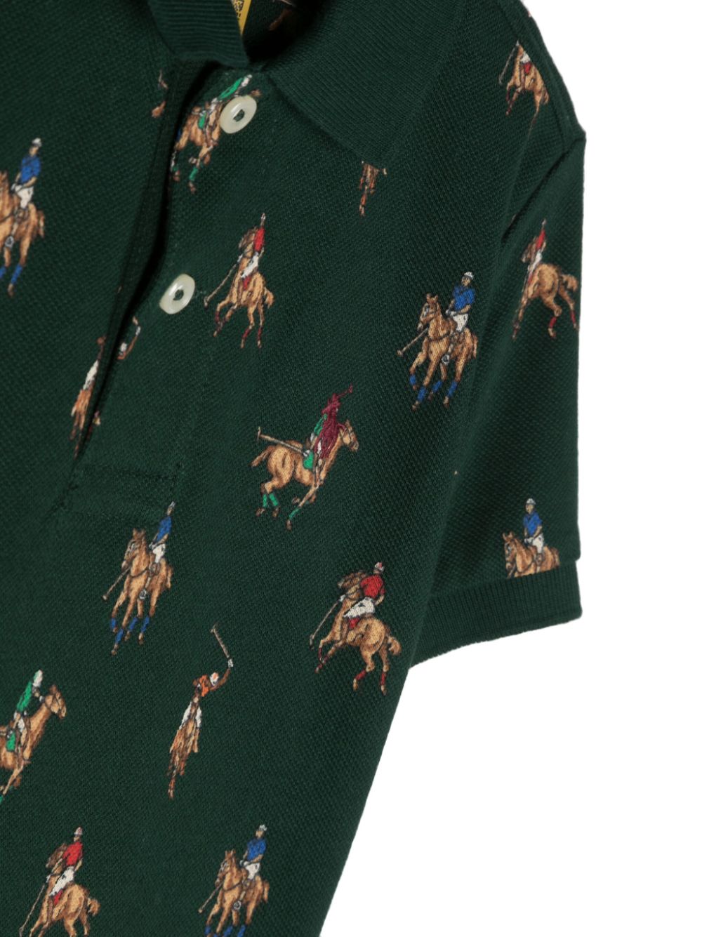 Ralph Lauren Kids Poloshirt met grafische print Groen