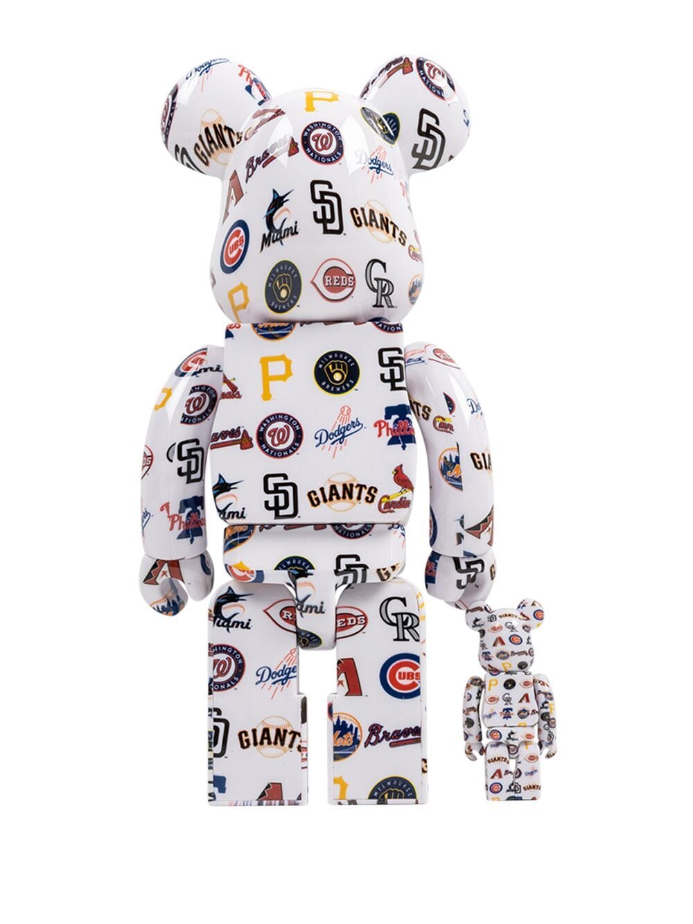 Image 2 of MEDICOM TOY x MLB National League BE@RBRICK 100% und 400% Figuren-Set