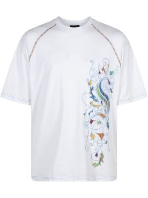 T-shirt Louis Vuitton x Supreme White size M International in