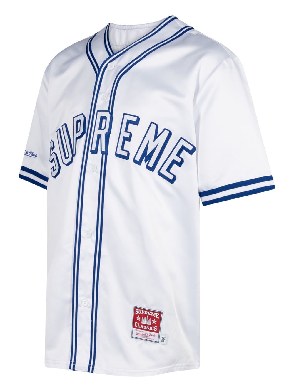 Supreme Mitchell & Ness Satin Baseball Jersey T-shirt - Farfetch