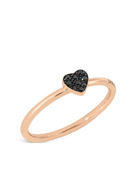 Dodo 9kt rose gold Precious Heart diamond ring