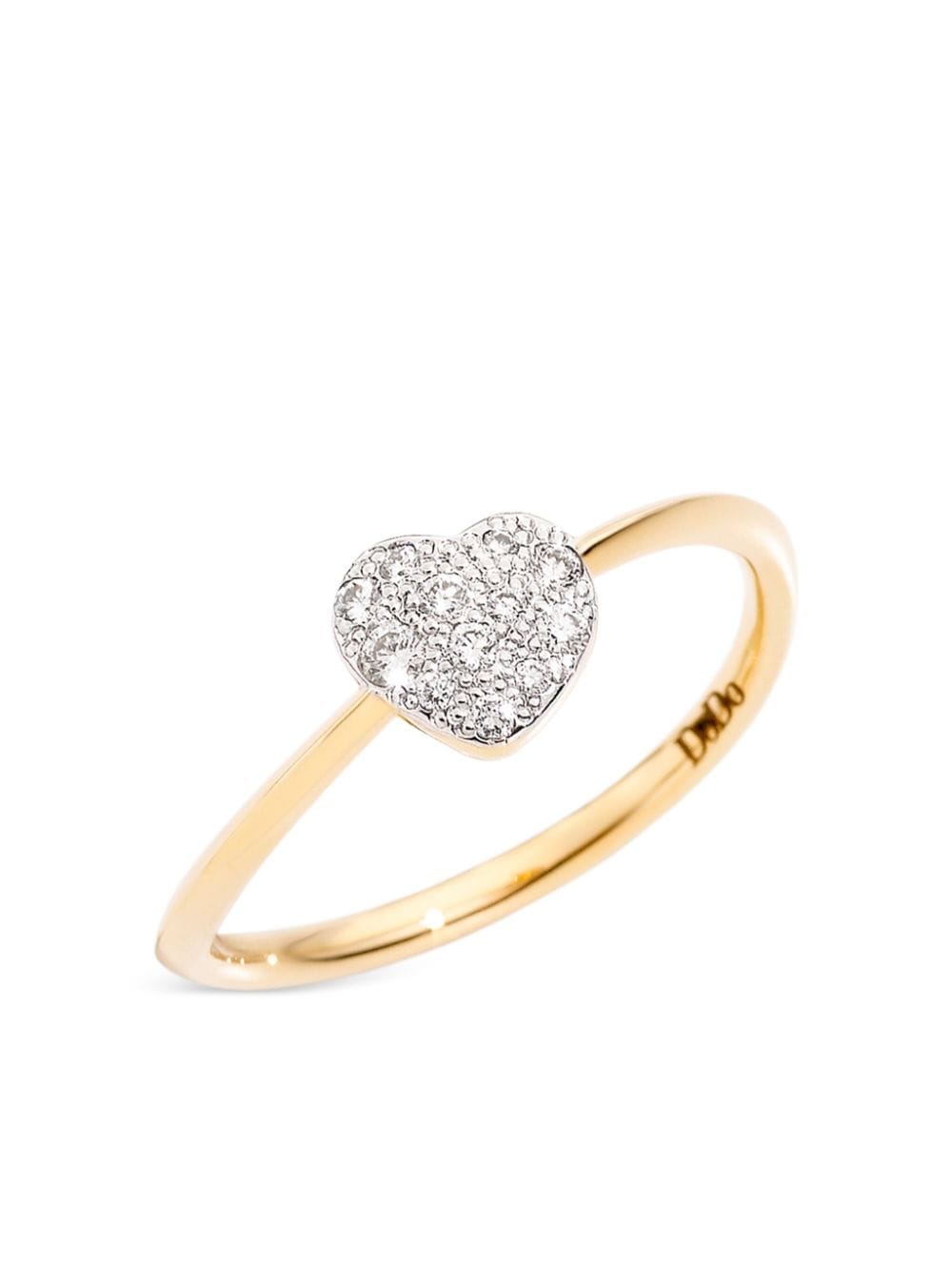 Dodo 18kt Yellow Gold Heart Diamond Ring